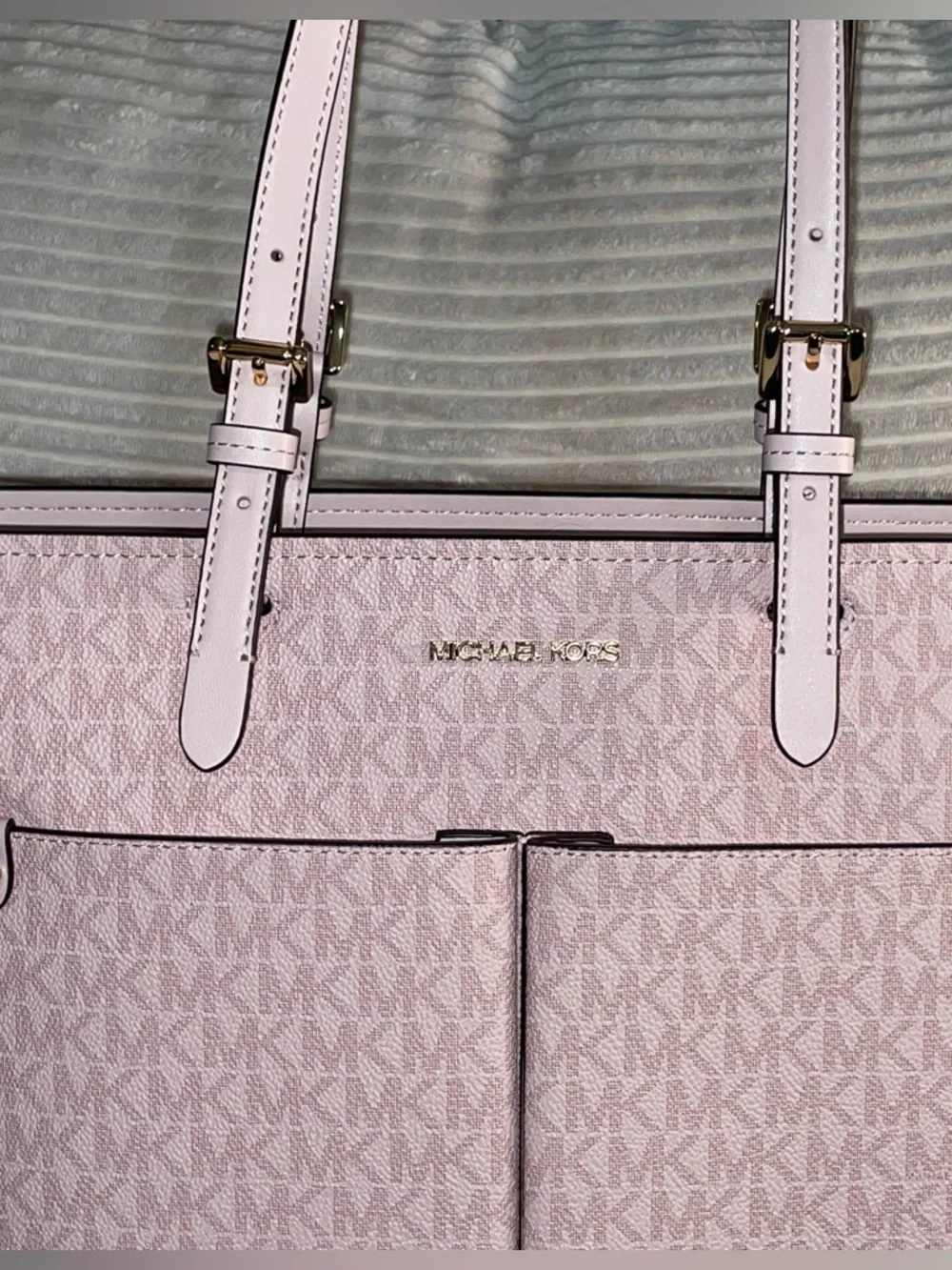 Michael Kors Blush Pink Signature Jet Set Tote 💖 - Picture 10 of 13